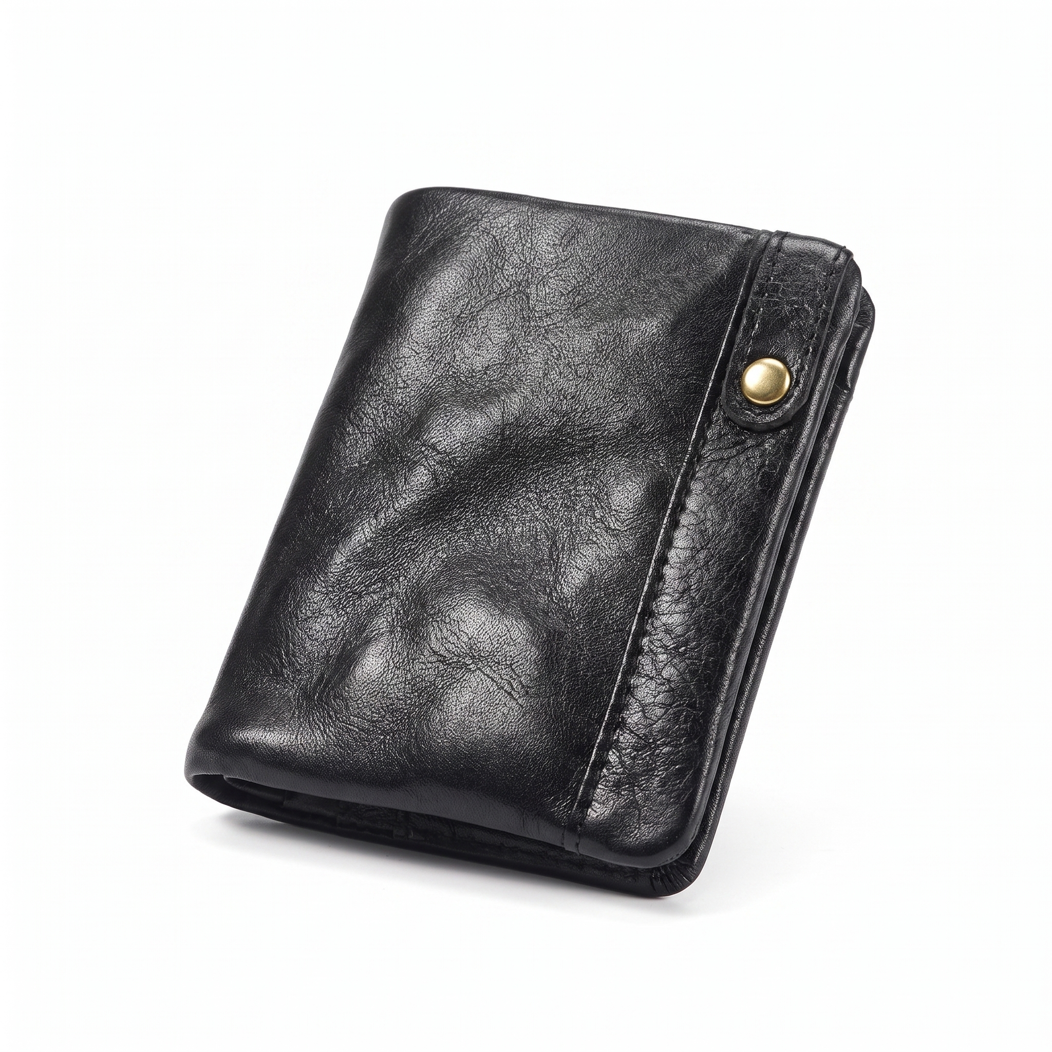 The Sutton Fold wallet, black, white background