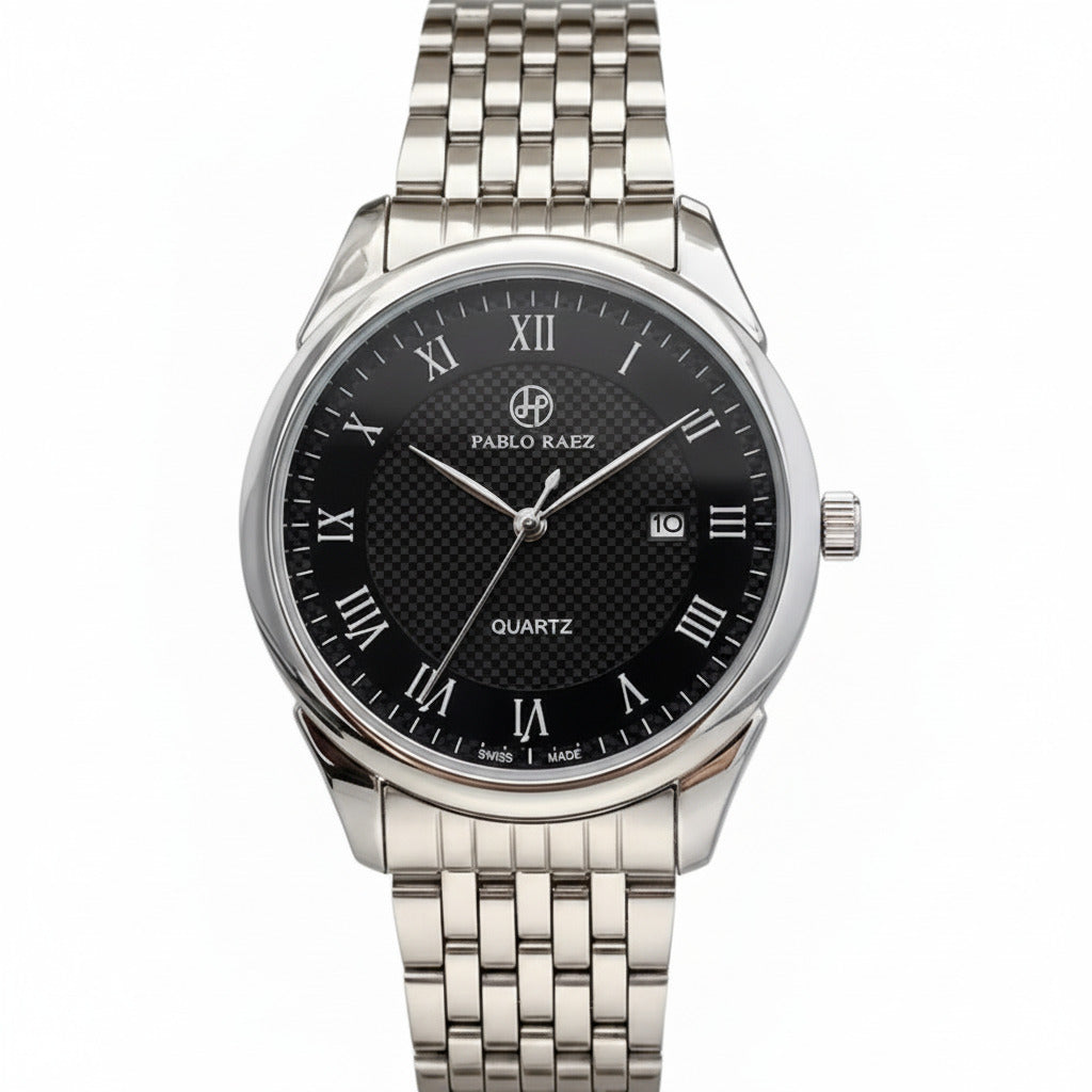 PABLO RAEZ CLASSIC SILVER/BLACK 40MM