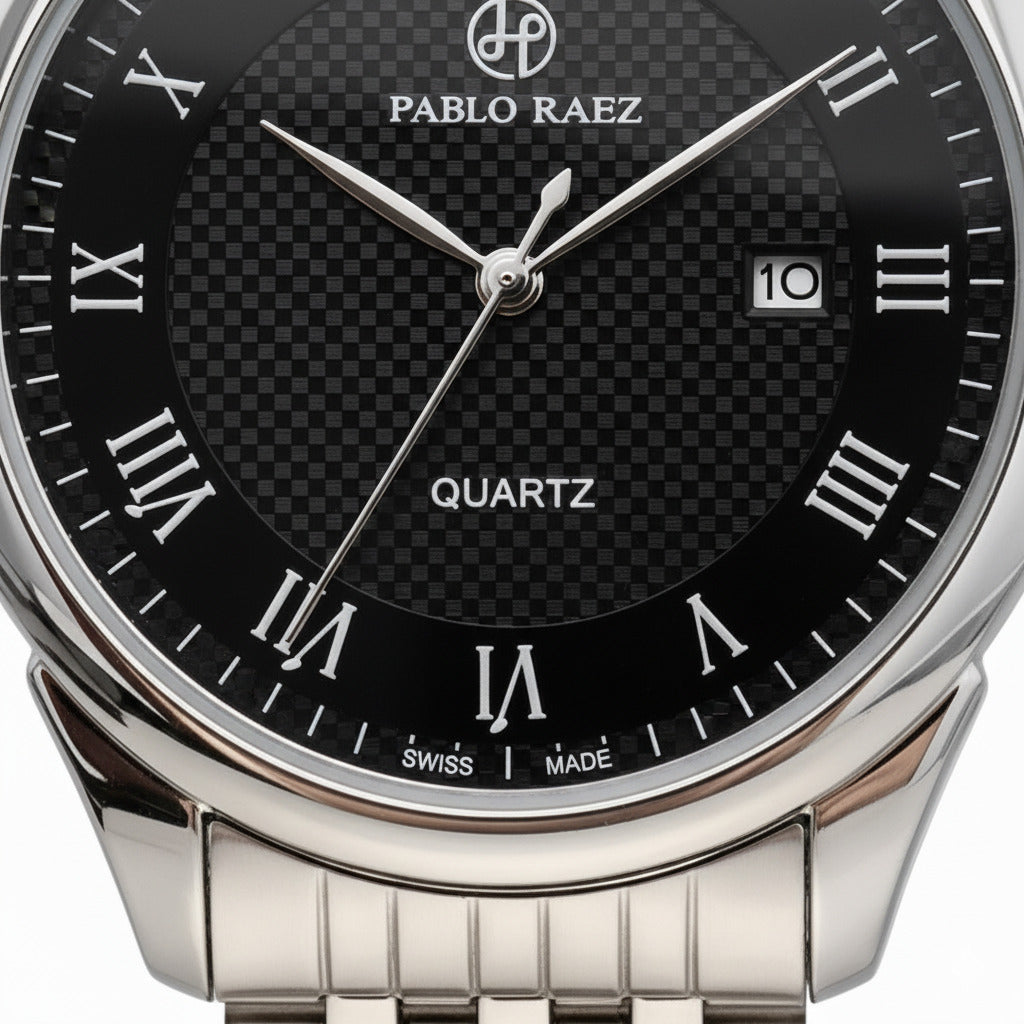 PABLO RAEZ CLASSIC SILVER/BLACK 40MM