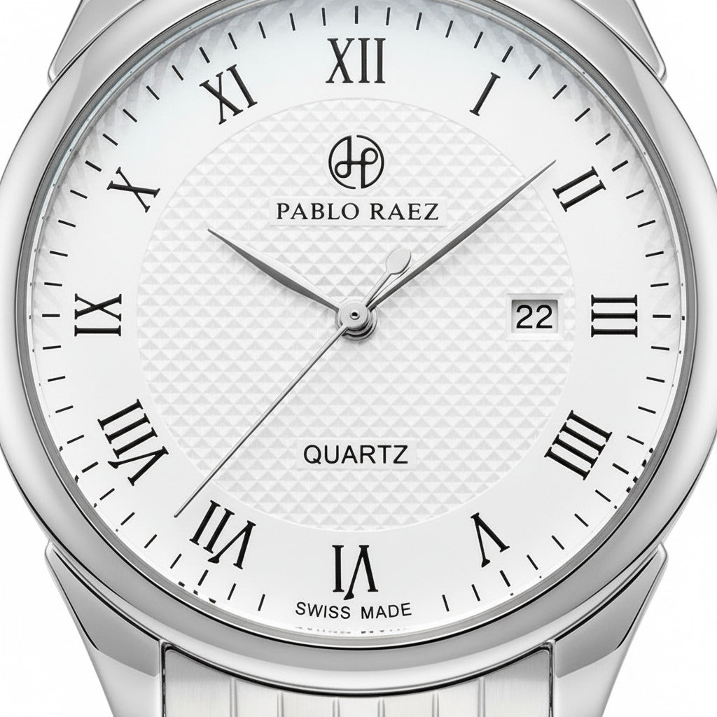 PABLO RAEZ CLASSIC SILVER/WHITE 40MM