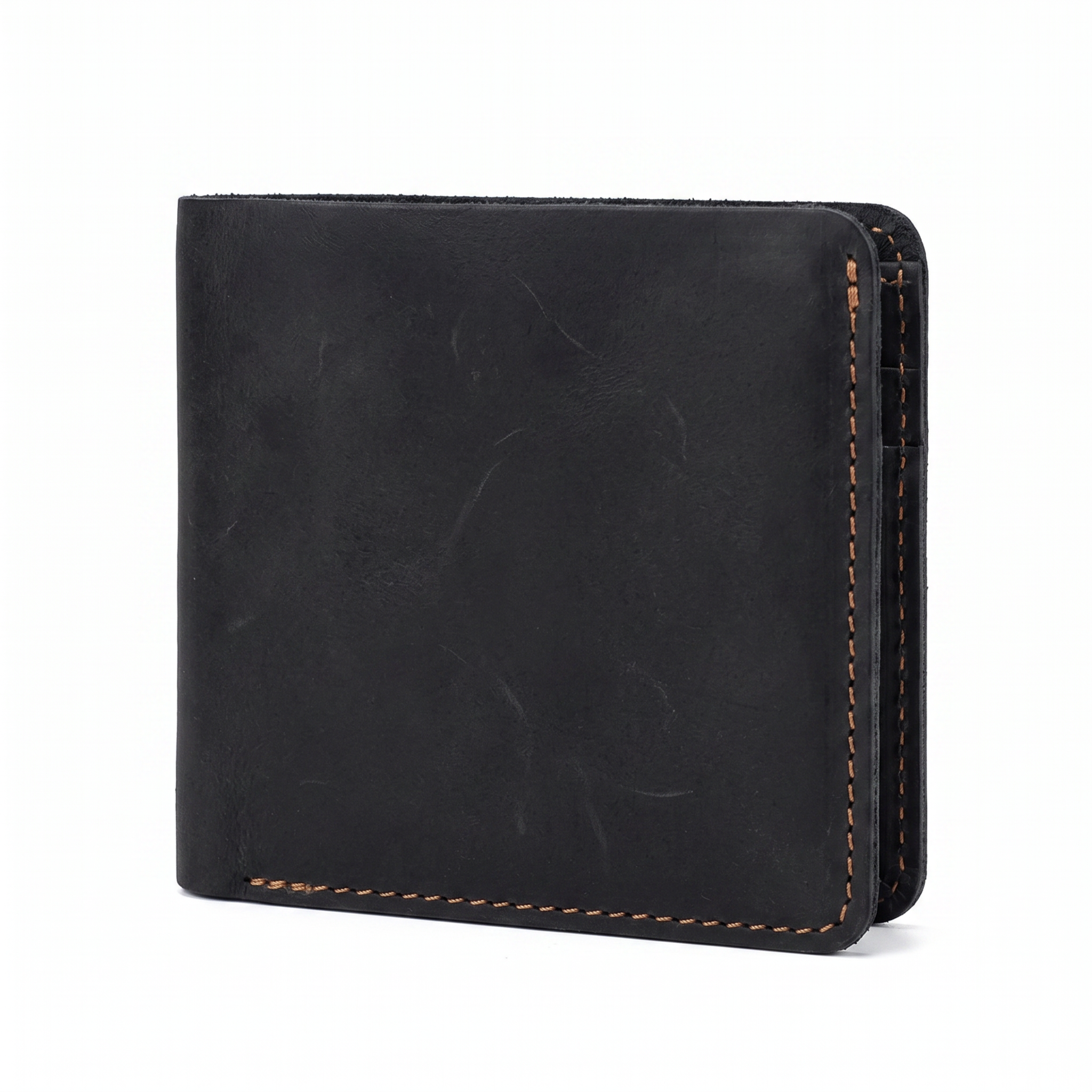 The Wayfarer Billfold, black, white background