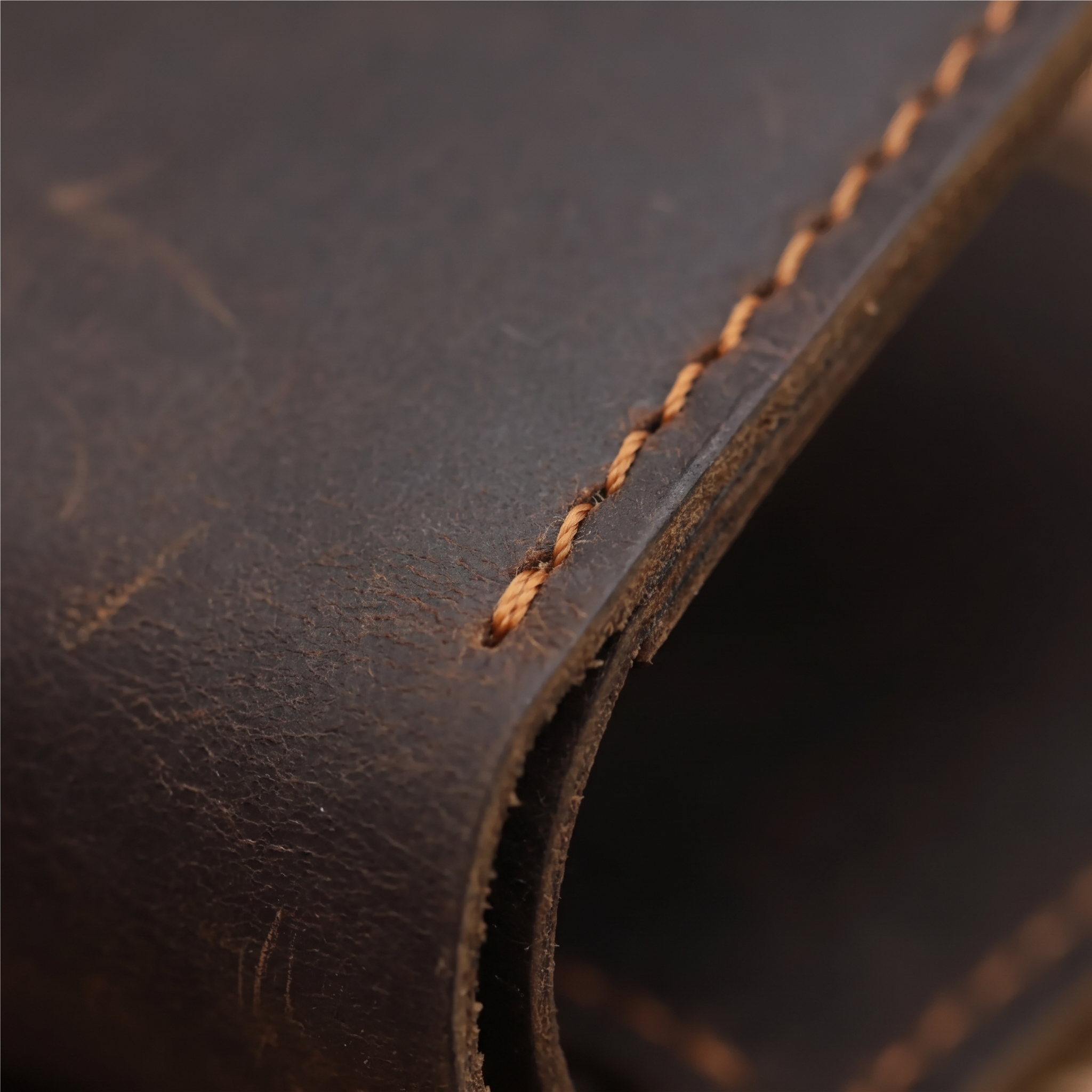 The Wayfarer Billfold close-up stitching detail