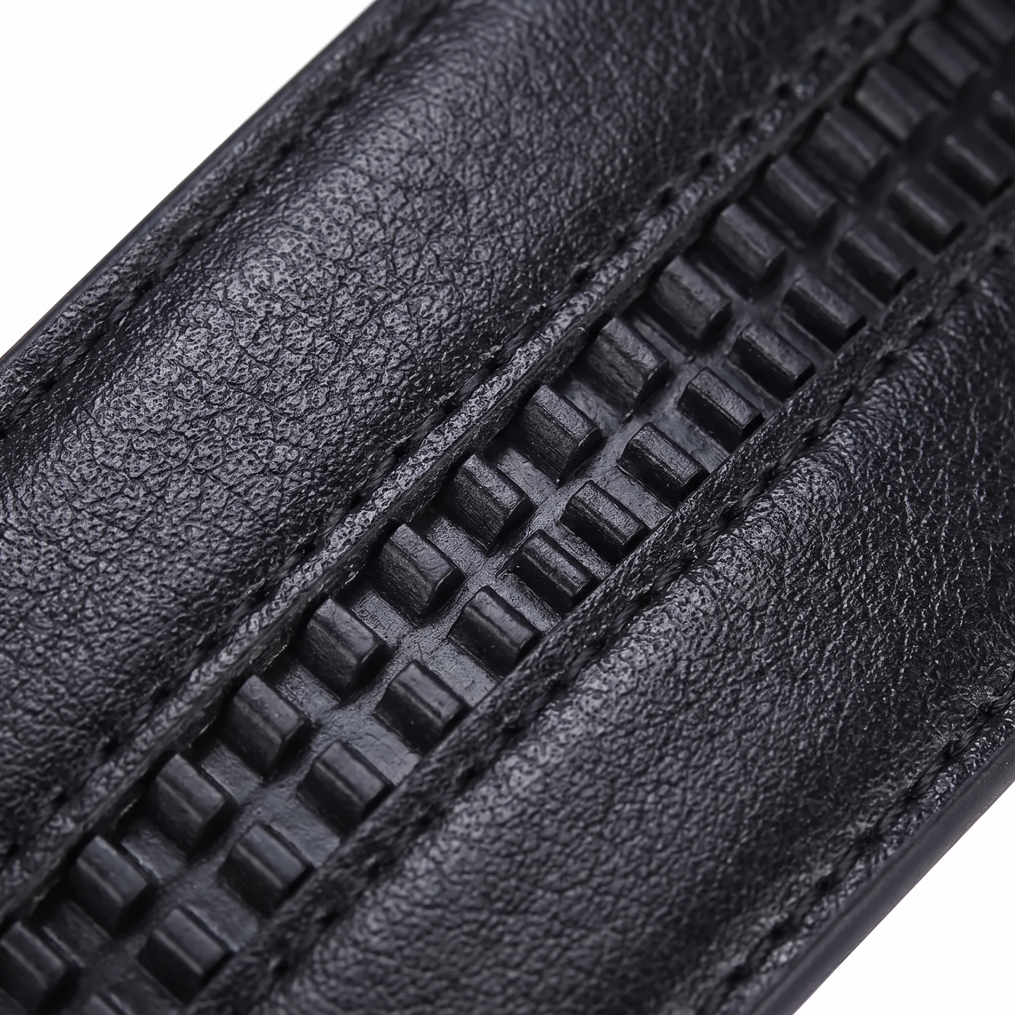 The Camden Strap leather texture and track detail