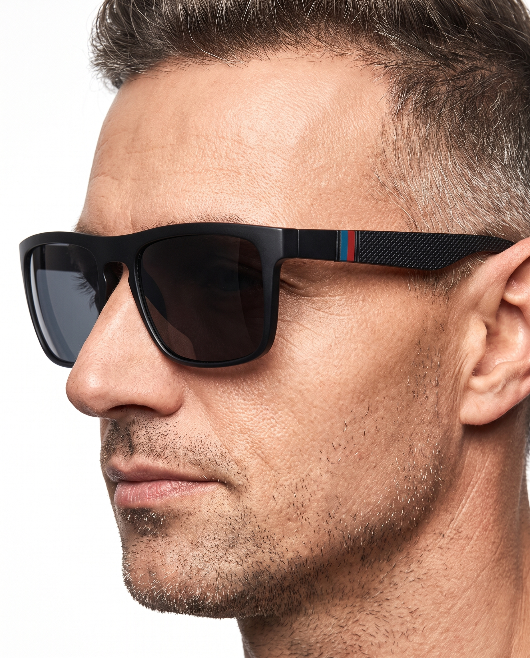 The Beckett Square worn, profile close-up
